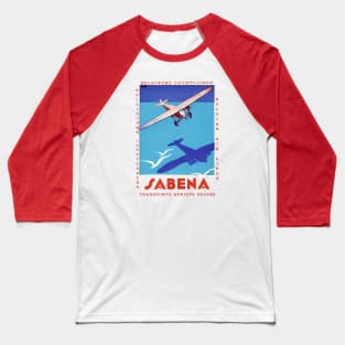 1930's Sabena Airlines Baseball T-Shirt